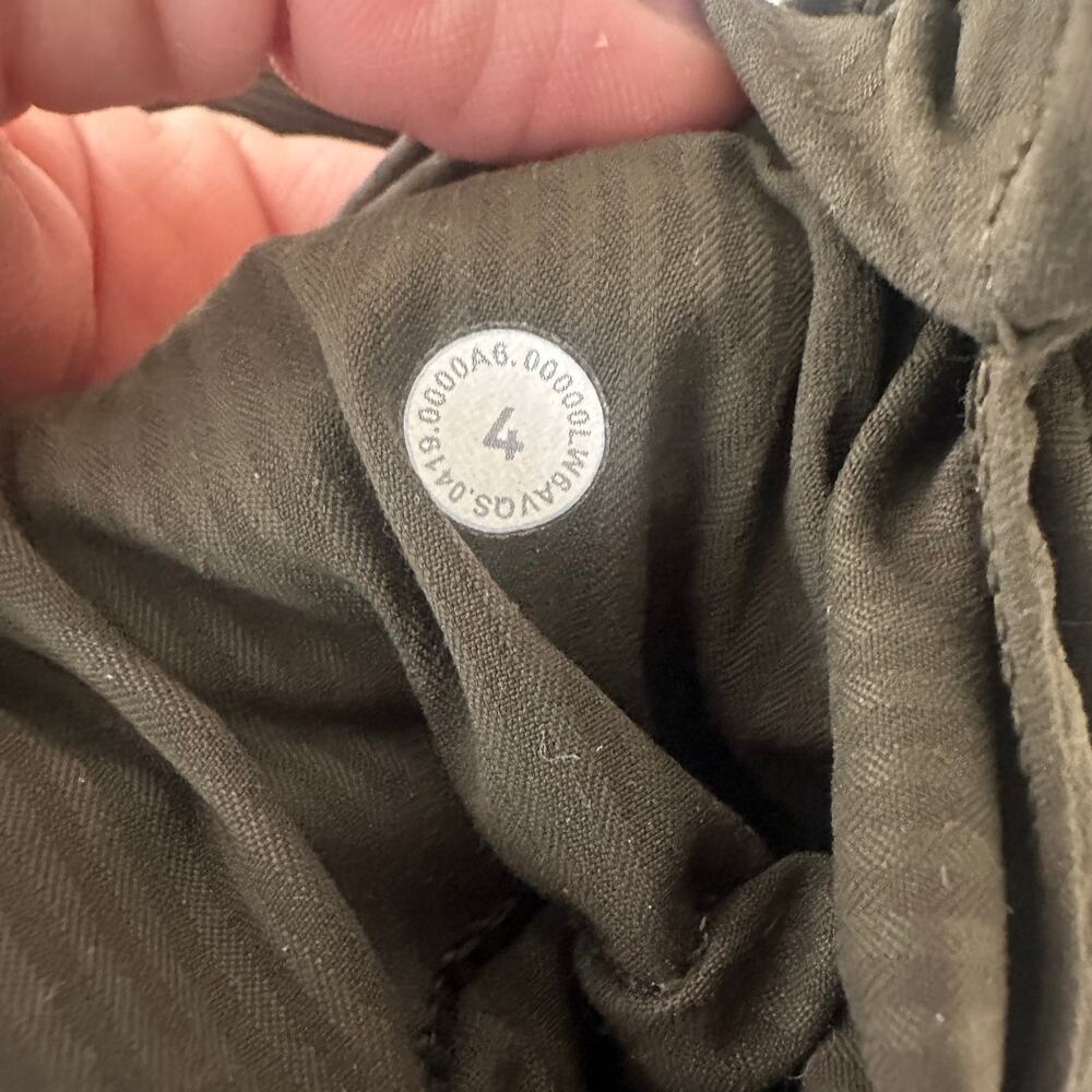 Lululemon Dance Studio Mid-Rise Cropped Pant size 4 green casual lightweight - Picture 7 of 10